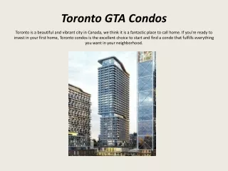 Invest in best Toronto condos