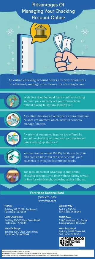 Advantages Of Managing Your Checking Account Online