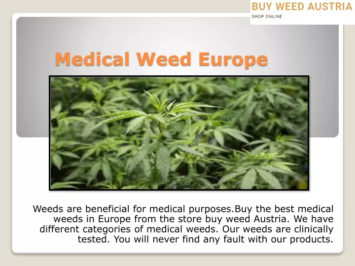 medical weed europe