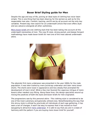 boxer brief styling guide for men