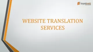 Website Translation Services in India - BeyondWordz