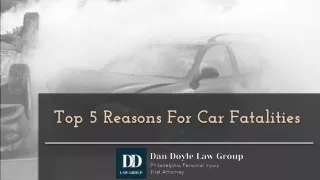 top 5 reasons for car fatalities