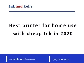 Best Printer For Home Use With Cheap Ink in 2020