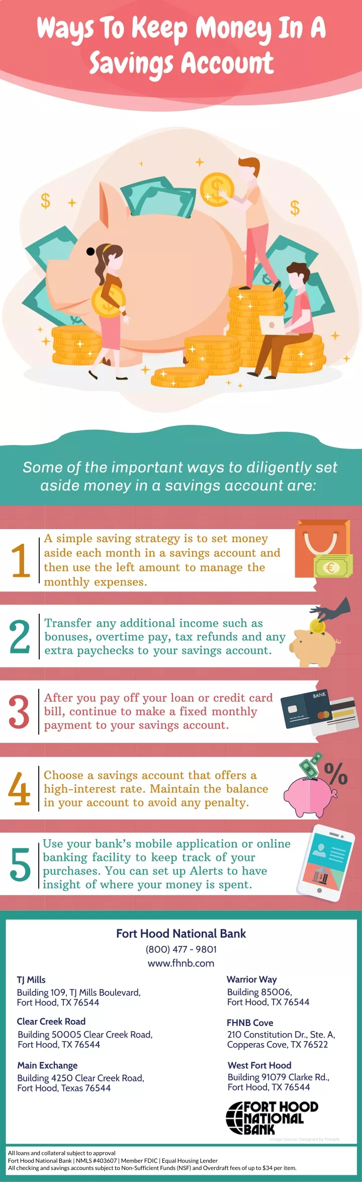 ways to keep money in a savings account