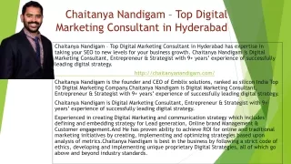 Top Digital Marketing Consultant in Hyderabad