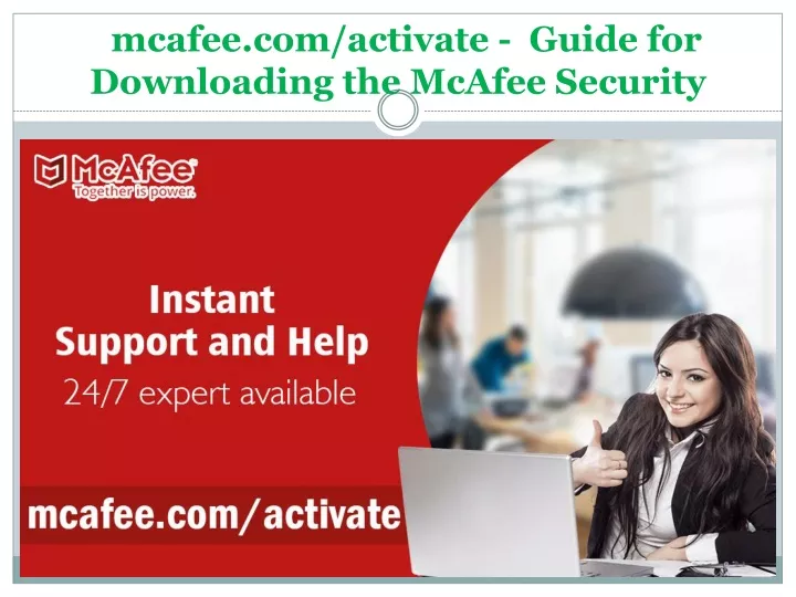 mcafee com activate guide for downloading the mcafee security