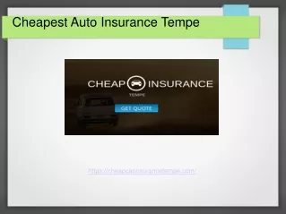 Cheapest Auto Insurance Tempe