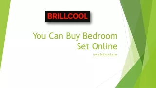 You Can Buy Bedroom Set Online