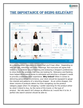 the importance of being relevant the importance