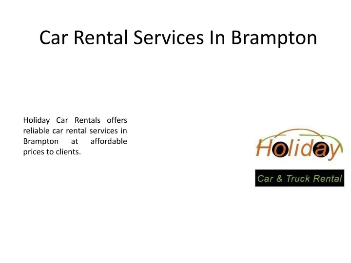 car rental services in brampton