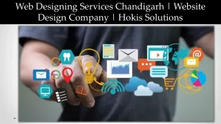 Web Designing Services Chandigarh | Website Design Company | Hokis Solutions
