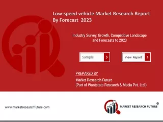 low speed vehicle market research report
