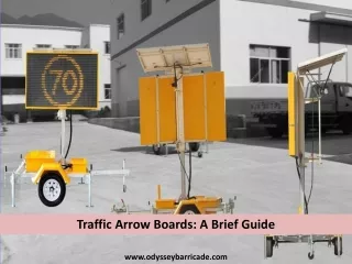 Traffic Arrow Boards: A Brief Guide