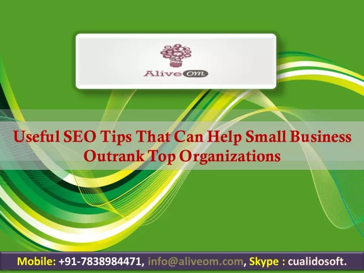 useful seo tips that can help small business