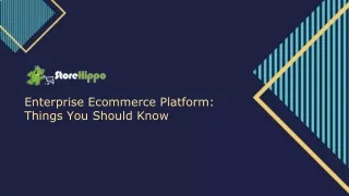 enterprise ecommerce platform things you should