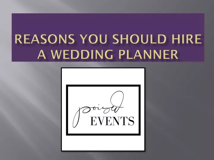reasons you should hire a wedding planner