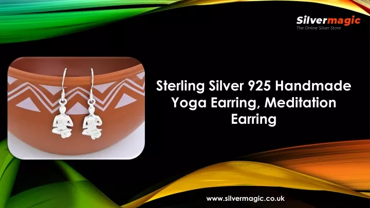 sterling silver 925 handmade yoga earring