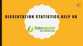 dissertation statistics help uk