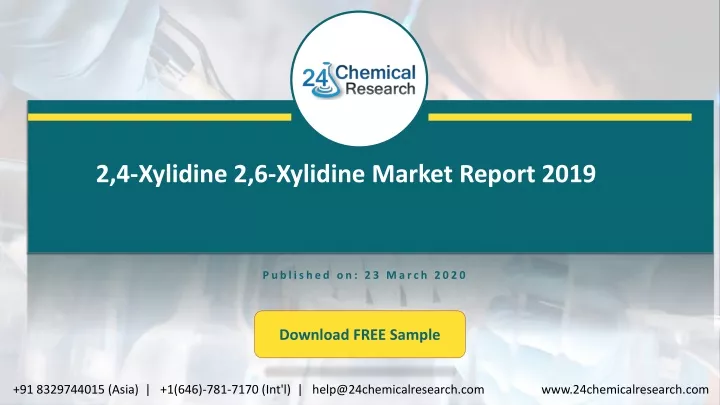 2 4 xylidine 2 6 xylidine market report 2019