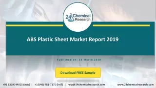 abs plastic sheet market report 2019