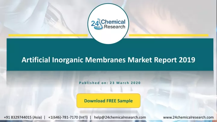 artificial inorganic membranes market report 2019