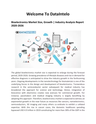 Bioelectronics Market Size, Growth | Industry Analysis Report 2020-2026
