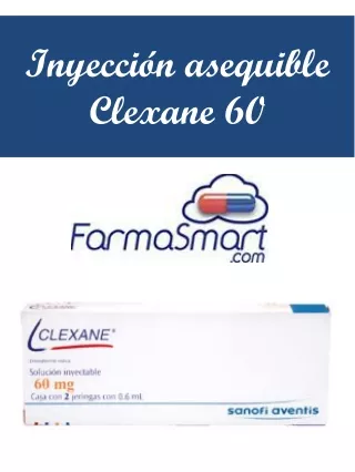 Inyección asequible Clexane 60