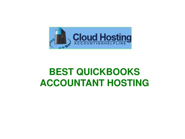 best quickbooks accountant hosting