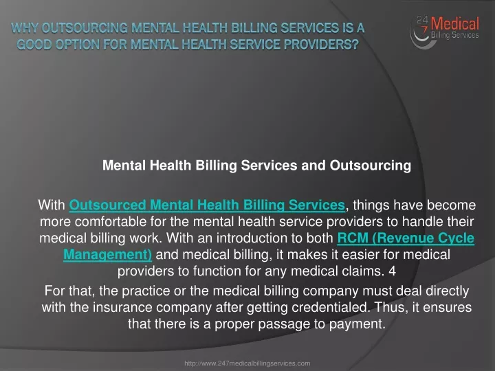 why outsourcing mental health billing services is a good option for mental health service providers