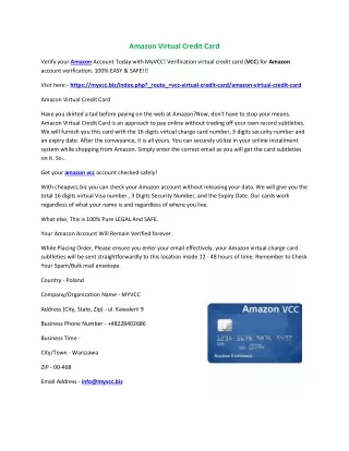 amazon virtual credit card