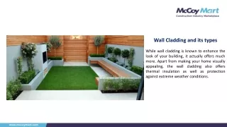 Benefits of Wall Cladding and it's Types