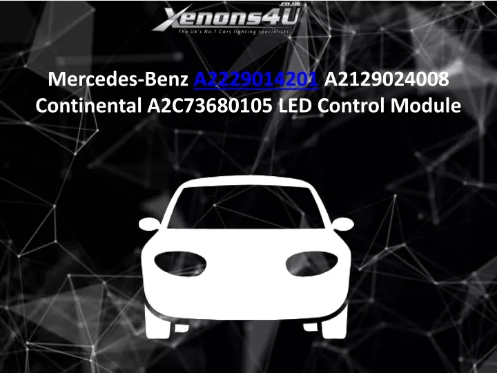 mercedes benz a2229014201 a2129024008 continental a2c73680105 led control module