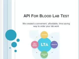 API For Blood Lab Test