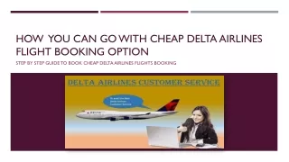 How You Can Go With Cheap Delta Airlines Flight Booking Option