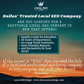 dallas trusted local seo company