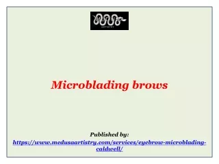 Microblading brows
