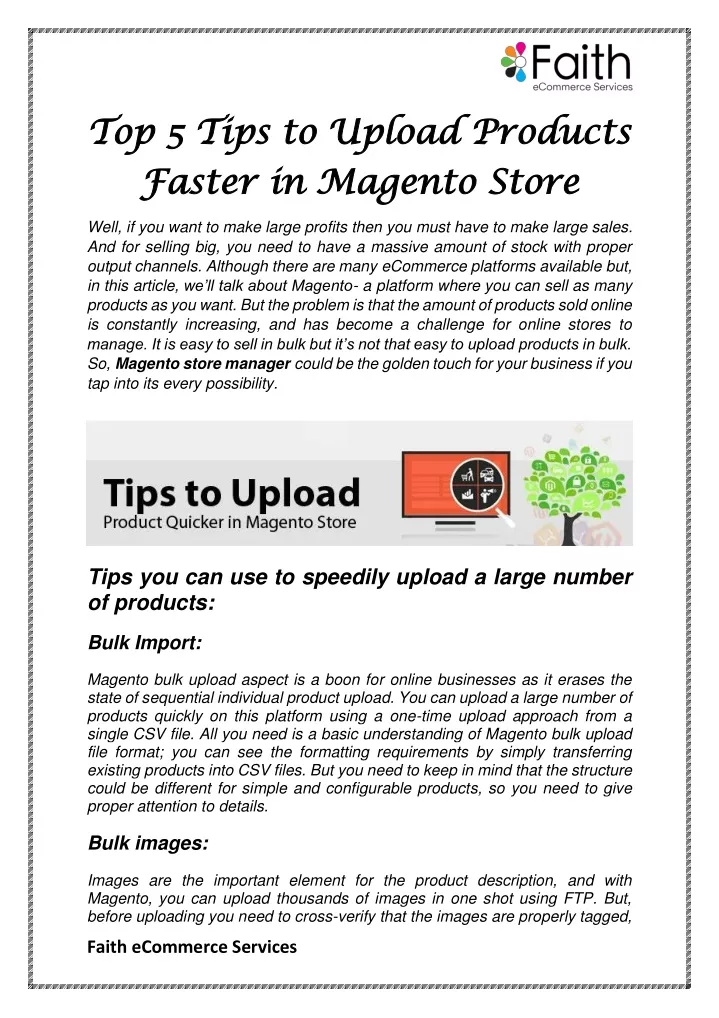 top 5 tips to upload products top 5 tips
