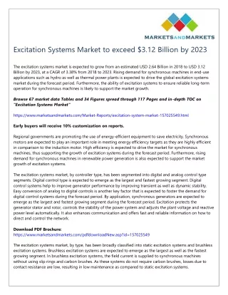 excitation systems market to exceed 3 12 billion