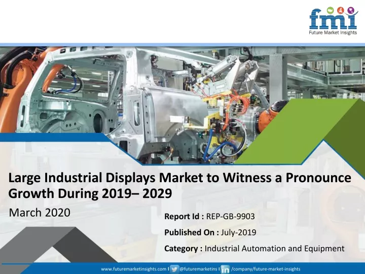 large industrial displays market to witness