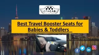 Best Travel Booster Seats for Babies & Toddlers
