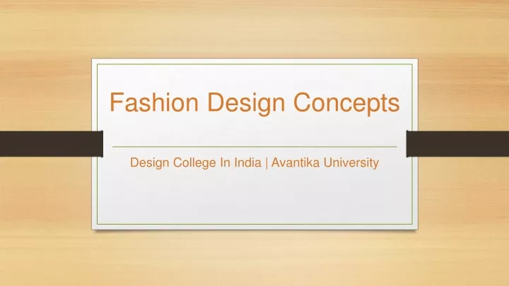 fashion design concepts