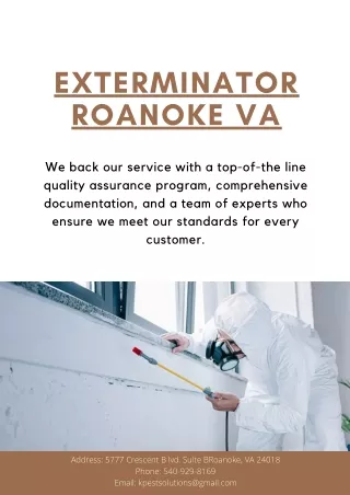 exterminator roanoke va