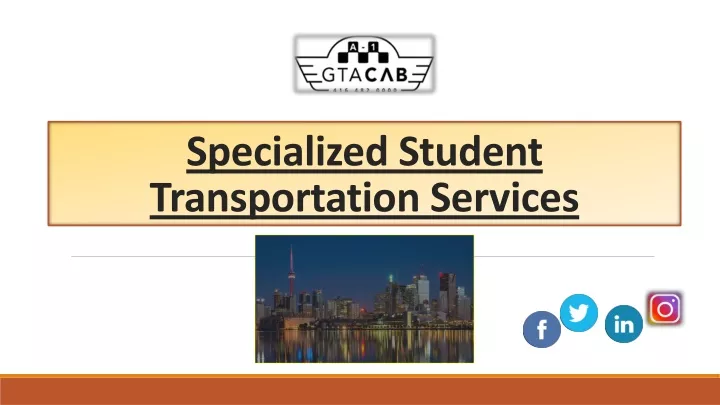 specialized student transportation services