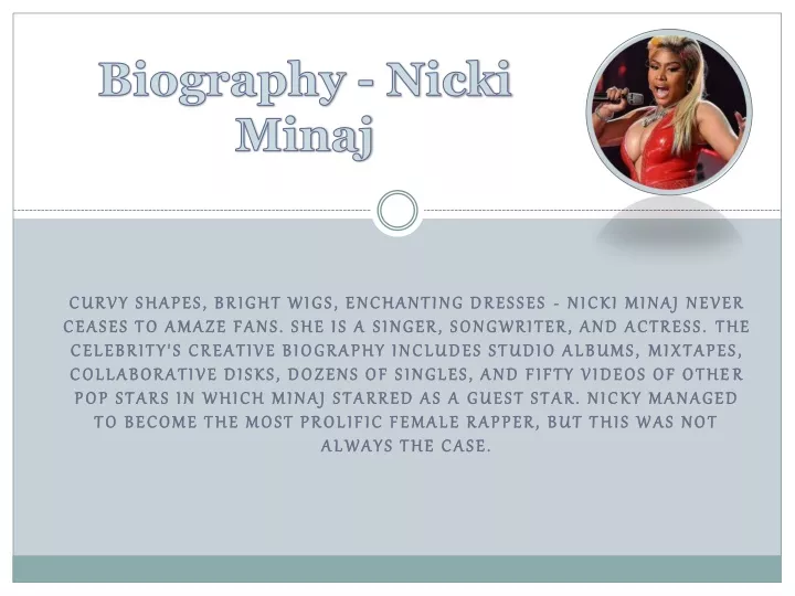 biography nicki minaj