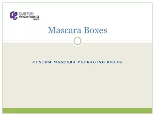 mascara boxes
