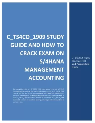 c ts4co 1909 study guide and how to crack exam on