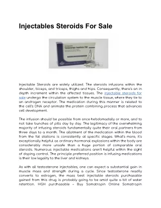 injectables steroids for sale