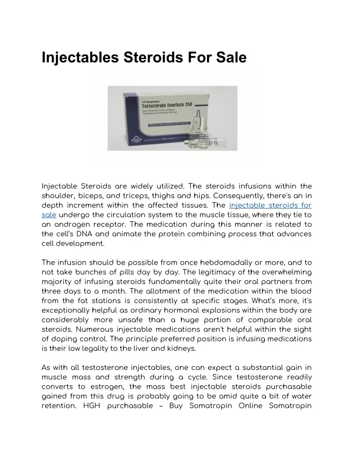 injectables steroids for sale