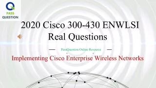 2020 cisco 300 430 enwlsi real questions