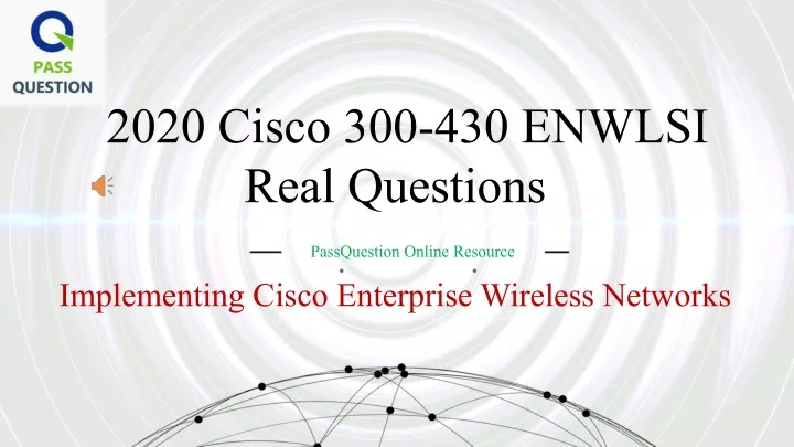 2020 cisco 300 430 enwlsi real questions